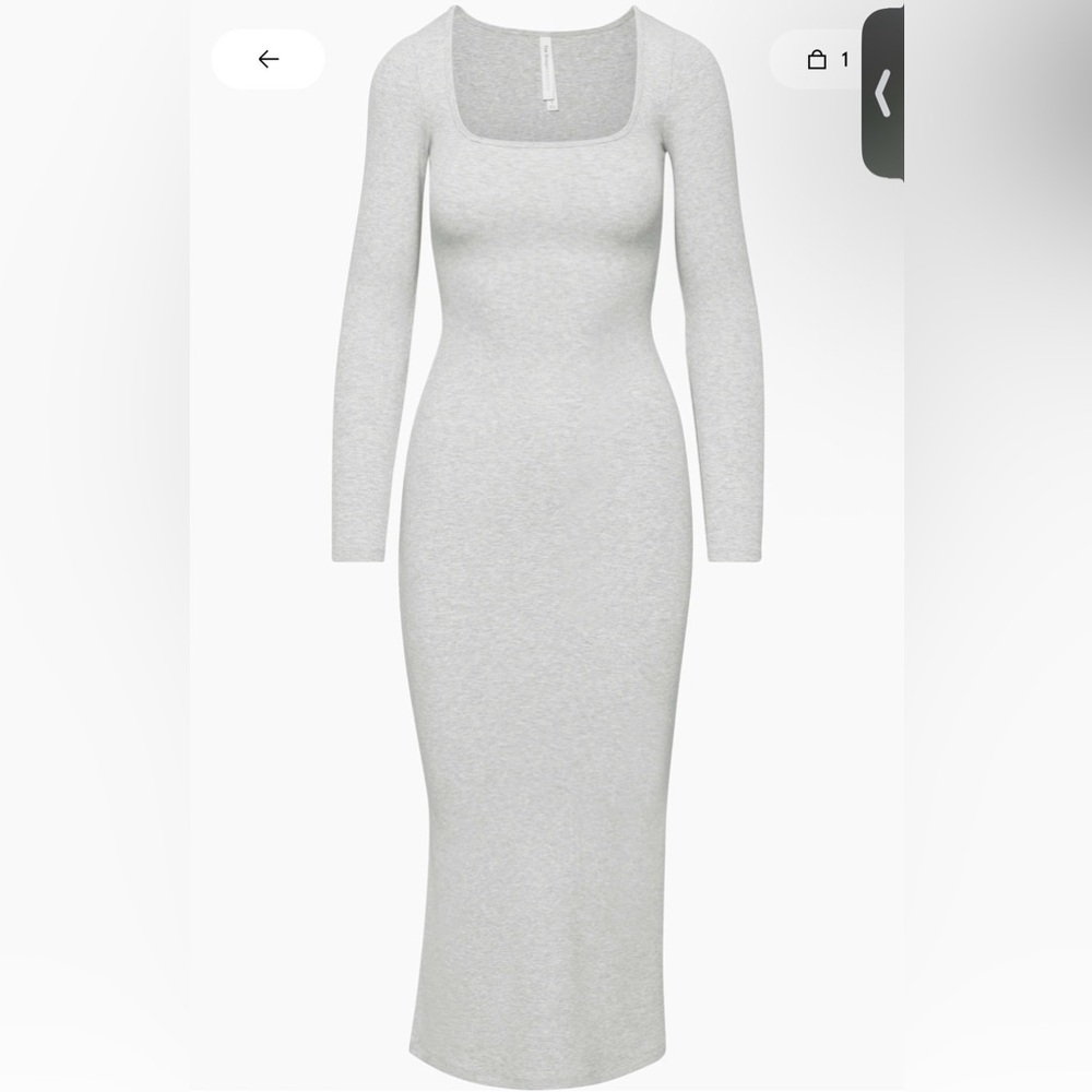Aritzia Babaton Luxe Lounge Temptations Dress XL Grey